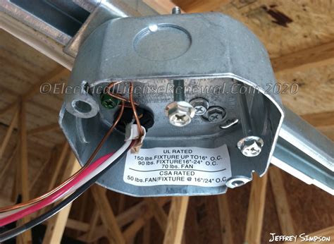 difference between fan junction box and|best ceiling fan mounting box.